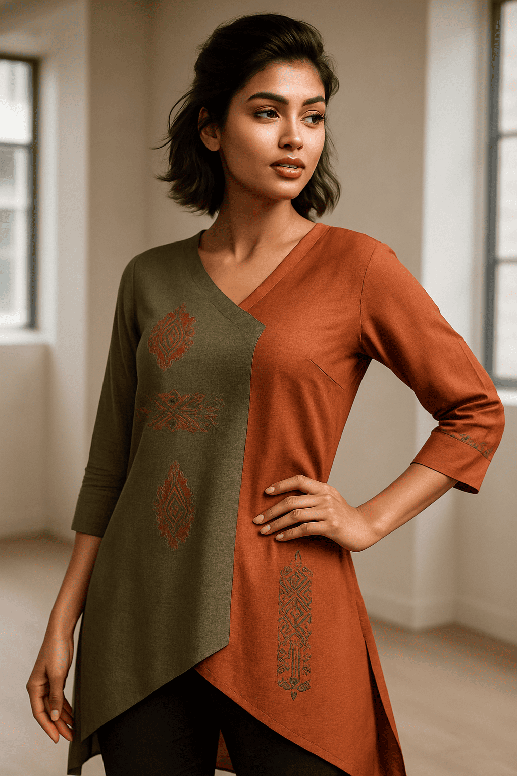 The Asymmetric Rayon Tunic